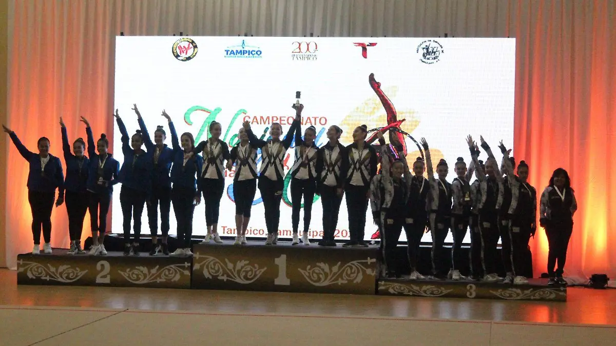 Tamaulipas campeón por equipos del  Campeonato Nacional B y C de Gimnasia Rítimica Leo Deantes (1)